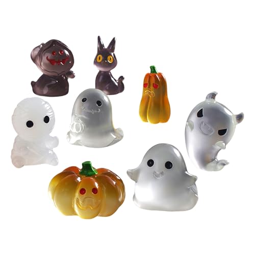 YUGSHNKFC Halloween Minis Resin Figure Resin Petites Petites Figures pour Cacher Les Citrouilles De Citrouilles Fantômes De Jardin Fantomatique Décorations des Figurines Miniatures d'halloween