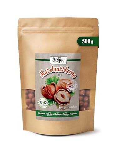 Biojoy Avellanas Crudas BÍO (500 g), peladas y enteras, sin sal