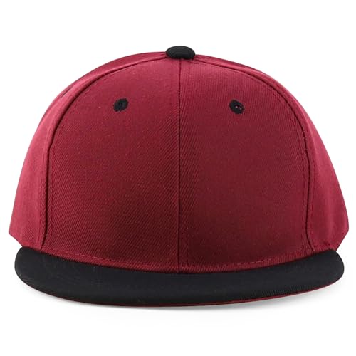 Image of Trendy Apparel Shop Infant to Youth Plain Structured Flatbill Snapback Cap