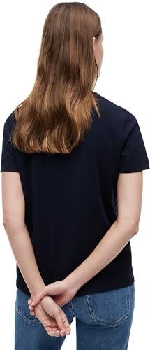 Tommy Hilfiger Damen T-Shirt Kurzarm 1985 Rundhalsausschnitt, Blau (Nos Desert Sky), XS – Ansicht 2