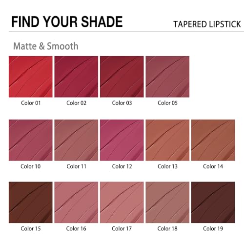 Image of Kaely Ruby Red Gradient Matte Lipstick Lip Liner Pencil for Women, 2in1 Flawless Contour Gradual Ombre Effect Lip Pencil Makeup Waterproof, labiales mate 24 horas originales, 01