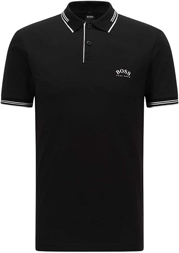 BOSS Herren Polo, Schwarz, XXL