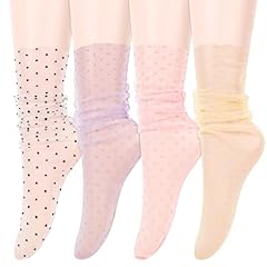 4 Pack- Polka Dot; Black White, Purple, Pink, Light Yellow