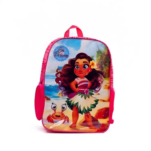 Mochila Infantil de Costa Princesa do Mar – Mochila Escolar Feminina, Leve e Resistente, Estampa Colorida, Alças Ajustáveis, Ideal para Escola, Passeios e Uso Diário