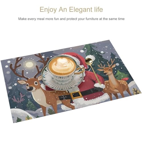 Sets de table Père Noël pour embellir votre terrasse et salle - 4