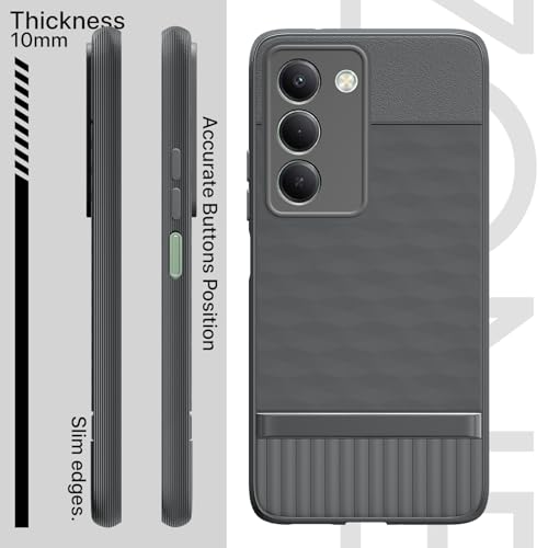 Image of Pikkme Back Cover for Redmi 15 5G Camera Protection 3D Hexa Cube Design Silicone Protective Bumper Case (Grey)