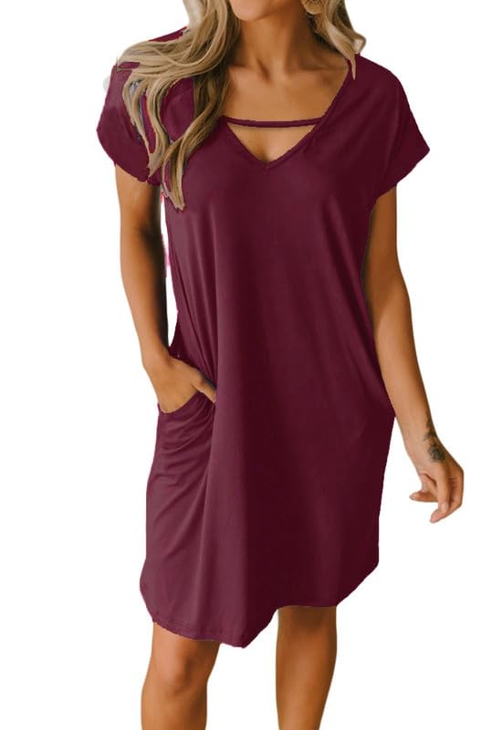 Robe tunique col en V Alaster Queen : l'élégance simple d'une coupe fluide