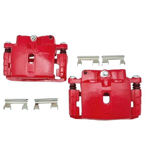 Forlevlaep 2Pcs Front/Rear Brake Calipers w/Bracket for 2002-2006 Cadillac for 1999-2013 Chevrolet...