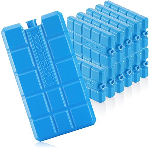 com-four® 12x Enfriadores para el Verano - Batería de refrigeración en Azul - Nevera portatil para el hogar y el Ocio - Bolsa Nevera en Azul