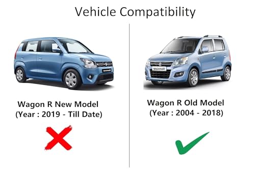 Image of Auto Hub Car Cover Compatible with Maruti WagonR Old with Weather Proof, Triple Stitched, WagonR Car Cover Jungle Look