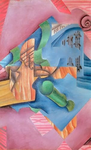 Lienzo Violón y verre de Juan Gris 60x90cm réplica artística para decoración