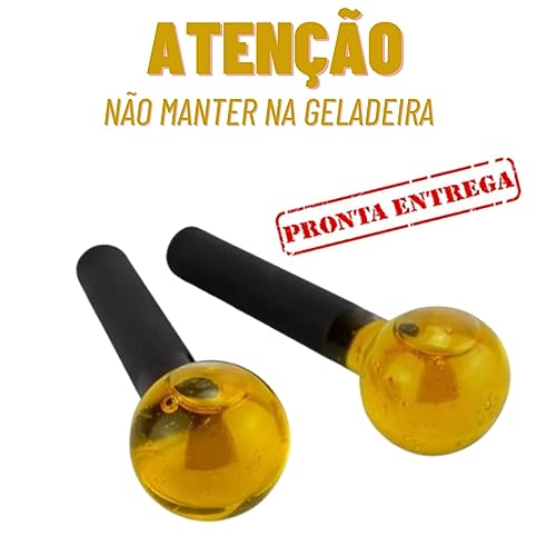 Esfera De Cromoterapia Facial Com Suporte (AMARELO)
