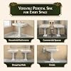 RENOVATORS Supply Manufacturing Victorian 32 in. Large Pedestal Combo Bathroom Sink in White with Overflow 17817 #3