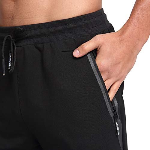 Tansozer Joggingbroek voor heren, trainingsbroek, katoen, fitnessbroek met zakken met ritssluiting - Image 5