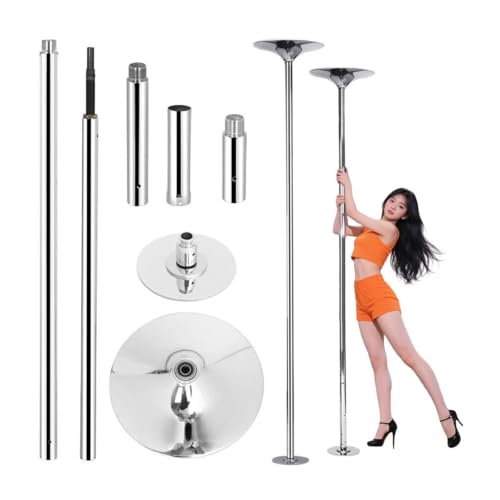 TUIYIDUO �|�[���_���X�|�[�� �_���V���O�|�[�� ���a45mm �t�B�b�g�l�X�|�[�� 360�x��] ���b�N�\ ����2.31-2.74m���� ���S�݌v ���O�� �����^�щ\ �p���`�t���[�_���V���O�X�`�[���p�C�v ����p ���{��������t���i?�V���o�[�C