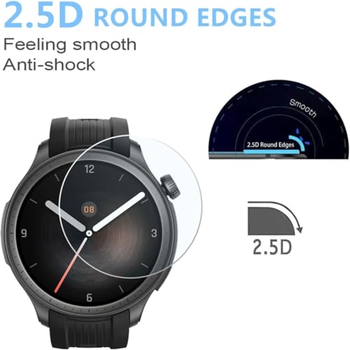Image of VERTUS Premium Tempered Glass Screen Protector for Amazfit Balance 46mm [3-PACK]