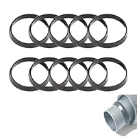 RowGlow 10pcs dichtung siphon Abfluss waschbecken Küchenspüle für Abfluss DN40 40 mm G1½ Zoll 43x38x2mm Dichtungsset siphon Dichtungen für Spülbeckenabfluss Keildichtungen (40mm 10pcs)