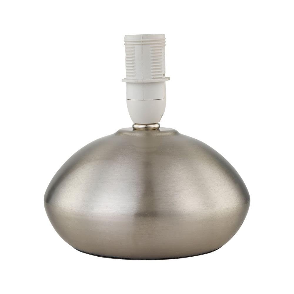 First Choice Lighting JensonBrushed Chrome 23Cm Touch Operated Table Lamp Base from B&Q