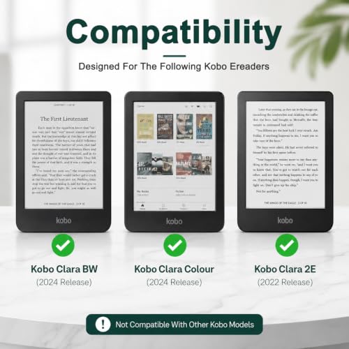 Image of ZORBES Detachable Magnetic Case for 6 inch Kobo Clara Colour (2024) Clear Back