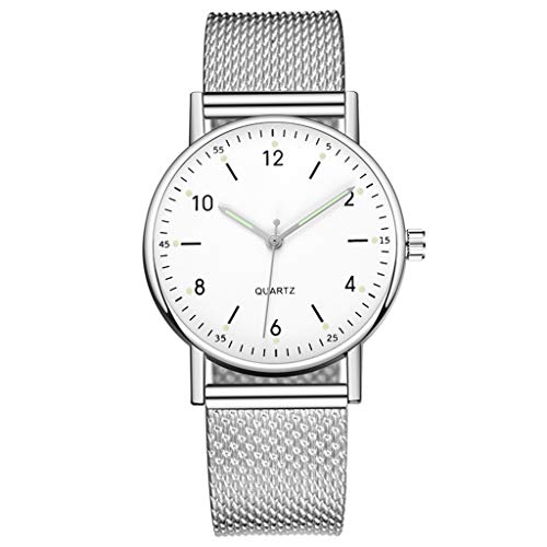 HUYTBYG Orologio da polso da donna con quadrante in acciaio...