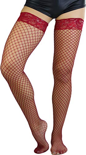 ToBeInStyle Women's Iconic Wide Net Lace Tights