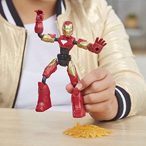 Marvel Bend And Flex, Flex Rider Iron Man Action Figure Toy, 6-Inch Flexible Figure And 2-In-1 Motorcycle For Kids Ages 6 And Up #TOP3