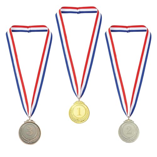Proberos® Gold Silver Bronze Award Medals with Ribbons - 1st, 2nd...