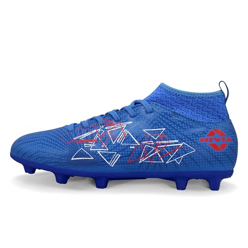 Image of Nivia Carbonite 7.0 pro Football Studs for Men, PVC Synthetic Leather Upper, High Shear Strength TPU Sole, Knitted Collar Rib