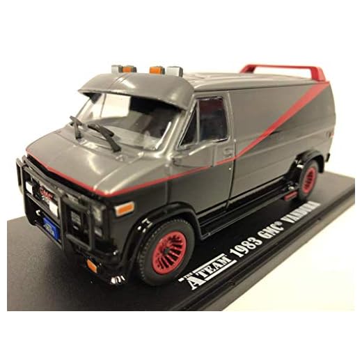Greenlight - Coche en Miniatura, Modelo Furgoneta GMC Vandura de 1983 de El Equipo A, Escala 1/43 Original, 12 cm