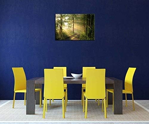 Miniatura 6 de Arte de pared de bosque, naturaleza, moderno, lienzo, pintura, la imagen para decoración del hogar, niebla por la mañana, primavera, paisaje,