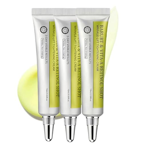 BARUBT Retinol Shot Tightening Booster - Pore Minimizer, Firm Skin with Retinol & Panthenol, Facial Retinal Serum, Moisturizes Skin Smoother, Fine Lines & Wrinkles Less Noticeable, 3PCS - 0.5fl.oz.*3