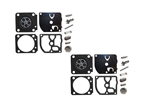 Carburetor Repair/Rebuild Kit Replaces ZAMA RB-83 For Stihl HS45 Hedgetrimmer ZAMA C1Q-S49 C1Q-S51D (Pack of 2)
