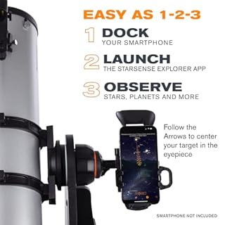 Celestron – StarSense Explorer 130mm Tabletop Dobsonian Smartphone App-Enabled Telescope – Works with StarSense App to Help You Find Nebulae, Planets & More – iPhone/Android Compatible