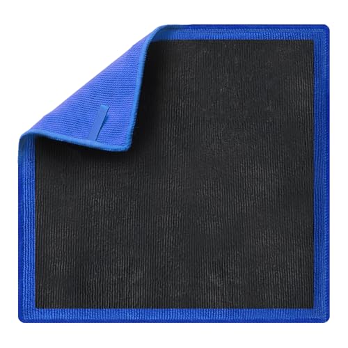 Image of Clay Towel Auto Detailing 1 Pack, Fine Grade Microfiber Chamois Towel for Car DIY Detail, Clay Bar Alternative for Car Detailing(Blue)