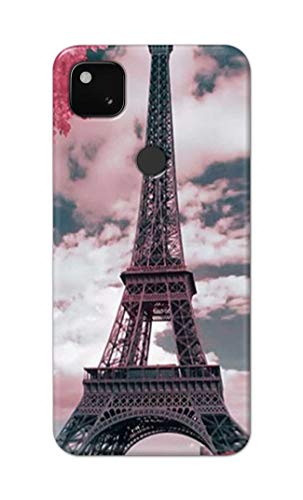 Image of Lovers Famous Place Eiffel Tower in Paris Hard Back Case Cover for Google Pixel 4A (4G) Back Cover -(J5) VNS2227