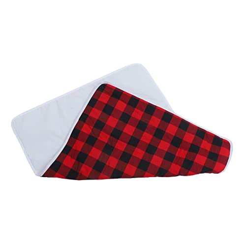 NOLITOY Urine Mattress Mat Adult for Beds Bedwetting Adult Pee Crib Mat Pee for Aldult Washing Cotton Red