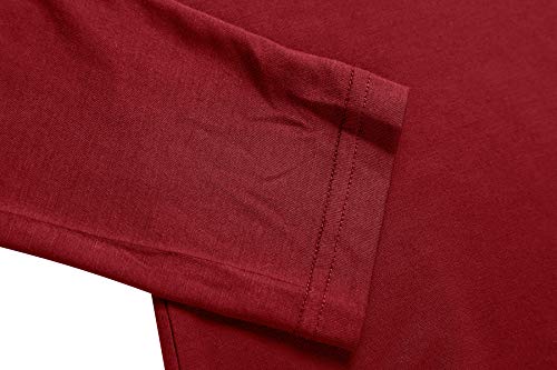 Image of Herou Womens Long Sleeve Turtleneck Slim Fitted Lightweight Casual Active Layer Tops Shirts