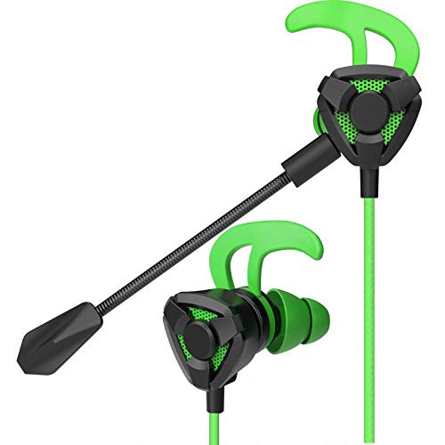 SFBBBO Headset Headphone Helmet for Gaming, 7.1 in-Ear Headphone Player Headset with Microphone Volume Control G9Green