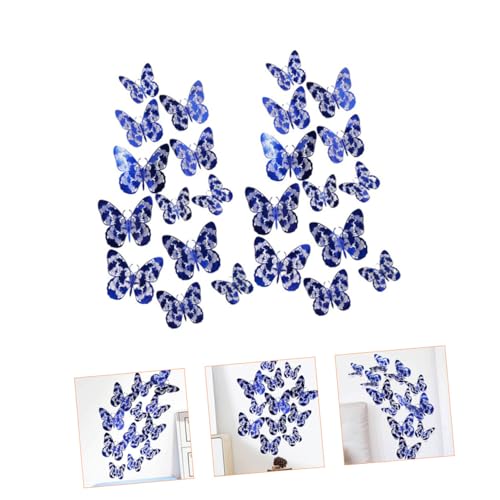 YARNOW 24pcs Pegatinas de Mariposas Removibles para Pared miniatura 7