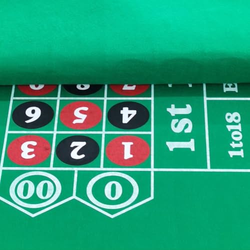Tapis de table de casino en feutre double face roulette poker