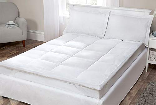 Luxury Natural DUCK Feather With 15% Super Soft Warm Down Mattress Topper Bed Enhancer 4ft