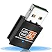 Produktbild WLAN Adapter- EAAERR AC 600Mbps USB WLAN Stick Adapter Dual Band Drahtlos mit High-Gain Antennen 5Ghz/2.4Ghz Netzwerk Adapter, Eingebaute Antenne für Windows XP/Vista/710 Mac