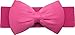 Meta-U Women Flower Elastic Wide Waist Belt (rose red bow)