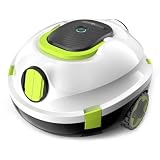 MEDOXA Robot de Piscine sans Fil, aspirateur de Piscine Automatique, 120 Minutes d'autonomie, stationnement Automatique, léger, Puissant Robot pour Piscine Hors Sol/enterrée jusqu'à 110 ㎡(Blancbleuté)