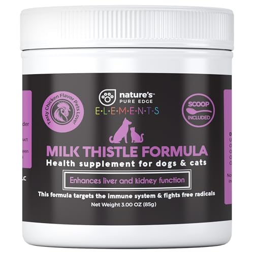 Milk Thistle for Dogs & Cats. Liver Supplement with Real Chicken. Extra Strength Liver and Kidney Detox. Dogs and Cats Love The Taste. Hepatic Support. Extra Large 85 gram jar!