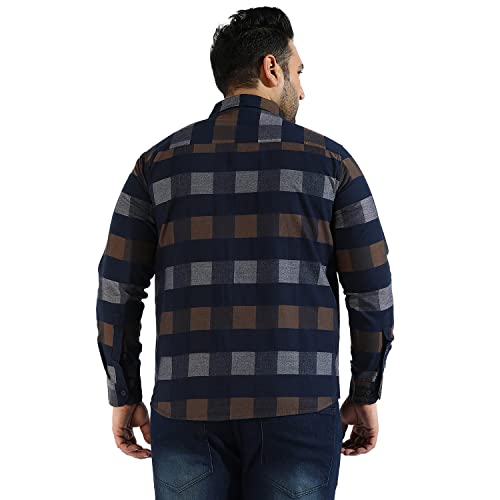 Image of CAHOOT Instafab Plus Men's Button Up Regular Fit Shirt for Casual Wear | Modern Clothing Shirt Crafted with Regular Sleeve, Comfort Fit & High-Performance for Everyday Wear