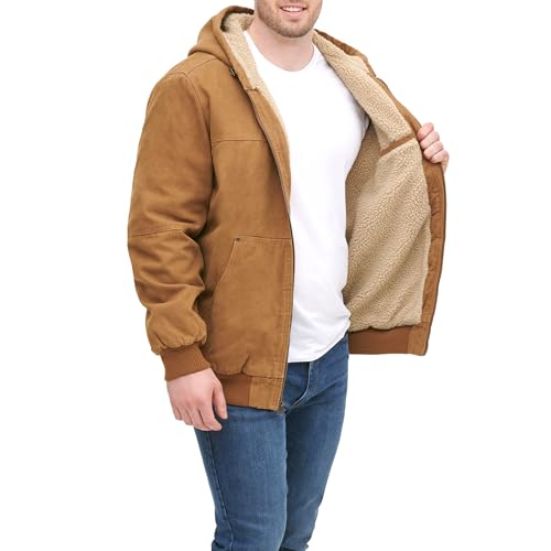 Image of Levi's Men's Workwear Cotton Canvas Hooded Bomber Jacket