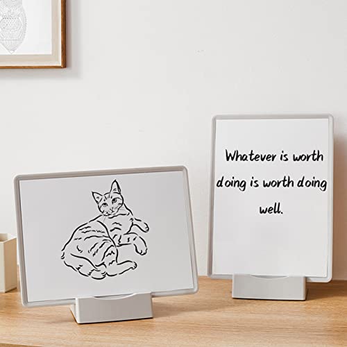 Moniss Suporte de livro portátil multifuncional magnético quadro branco papel clipboard estante de l