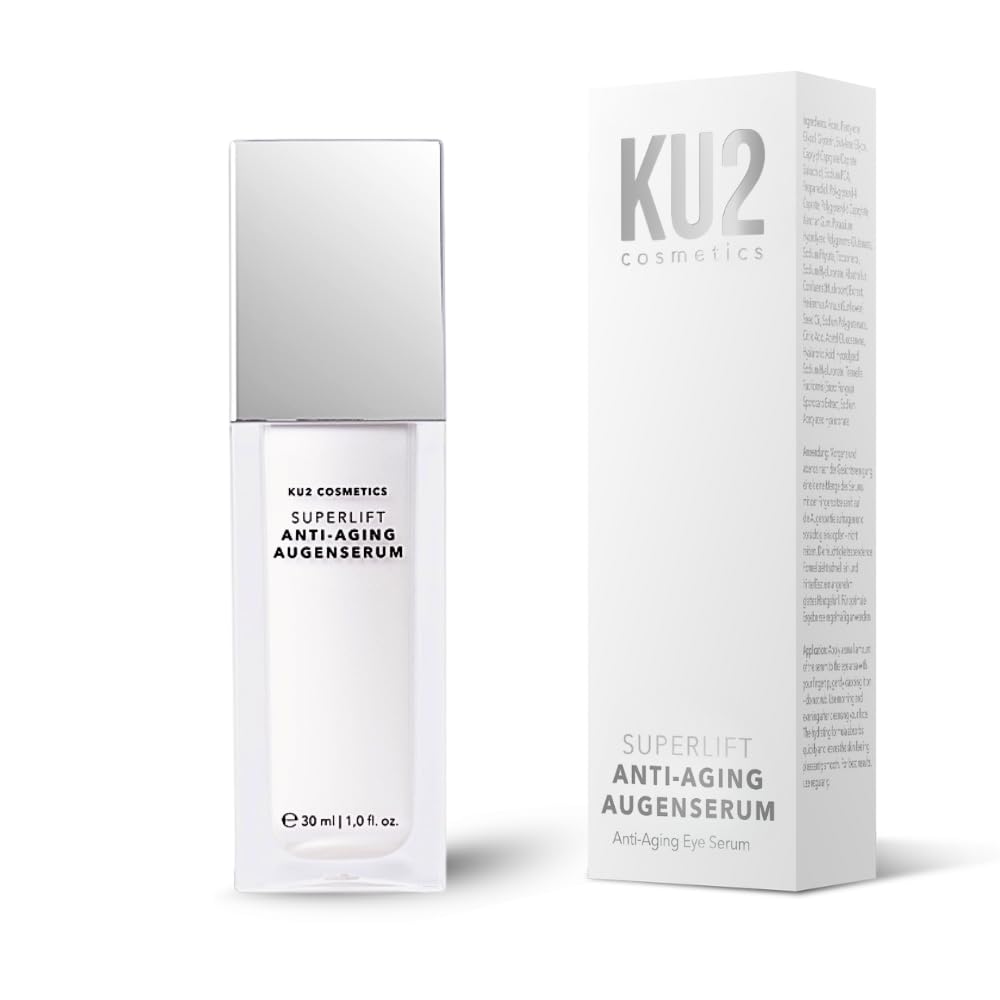 KU2 Cosmetics Superlift Anti Aging Augenserum, 30 ml | Hochwirksames Hyaluron Serum, Gegen Falten & Schwellungen, Peptid-Formel, Für glattere, straffere Haut