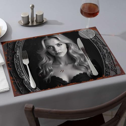 Sets de table de Pâques cadre orné premium pour nappe - 2